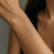Pulsera Cola de Topo con Esferas