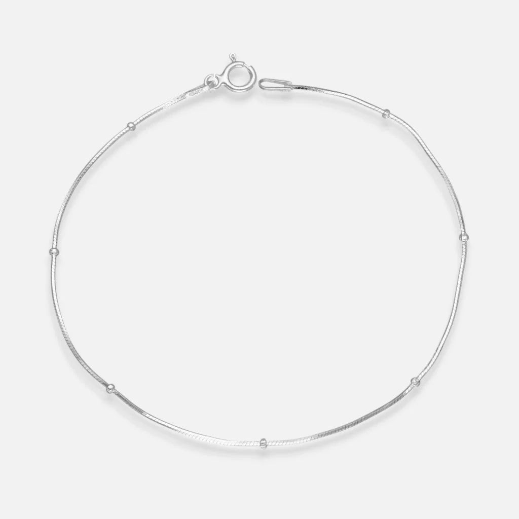 Pulsera Cola de Topo con Esferas
