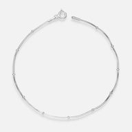 Pulsera Cola de Topo con Esferas