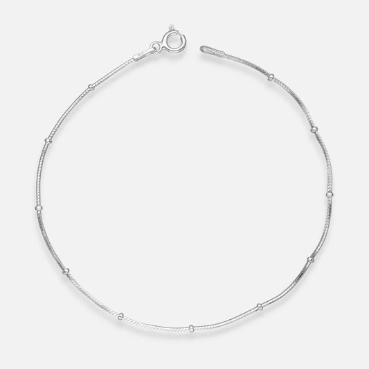Pulsera Cola de Topo con Esferas