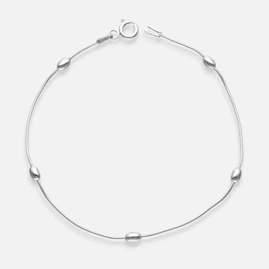 Pulsera Cola de Topo con Óvalos