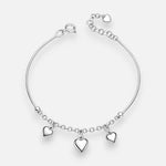 Pulsera Cola de Topo Corazones