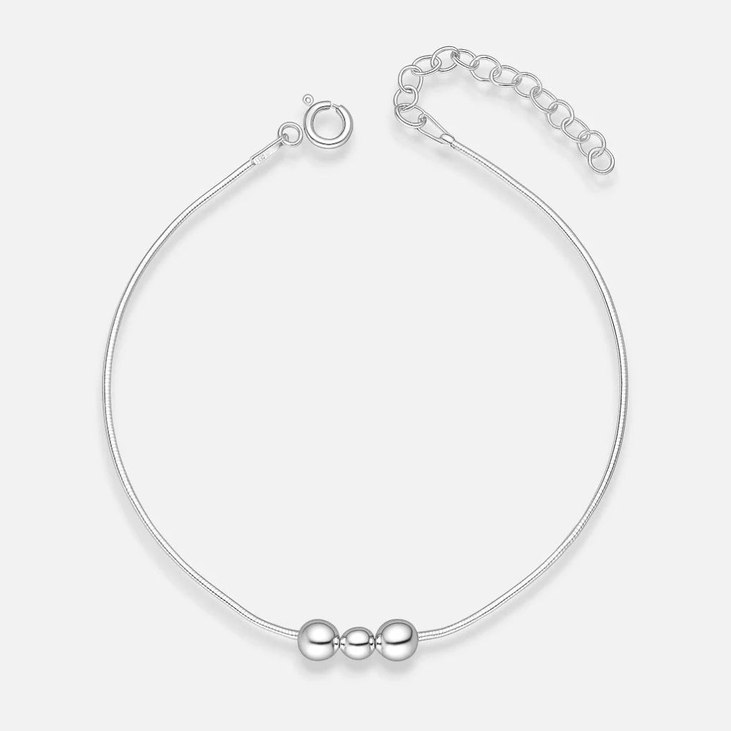 Pulsera Cola de Topo Triple Esferas