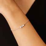Pulsera Cola de Topo Triple Esferas