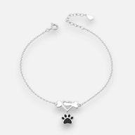 Pulsera Corazón Huesito Patita Esmaltada