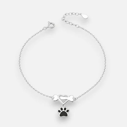 Pulsera Corazón Huesito Patita Esmaltada