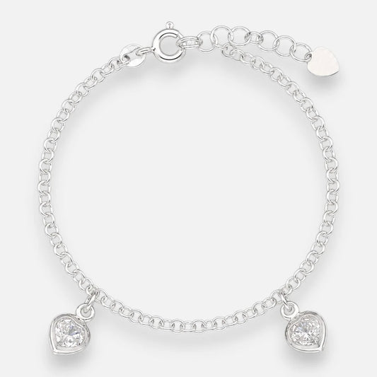 Pulsera Corazones Circones 17 cm