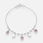 Pulsera Corazones Circones Rosa Francia