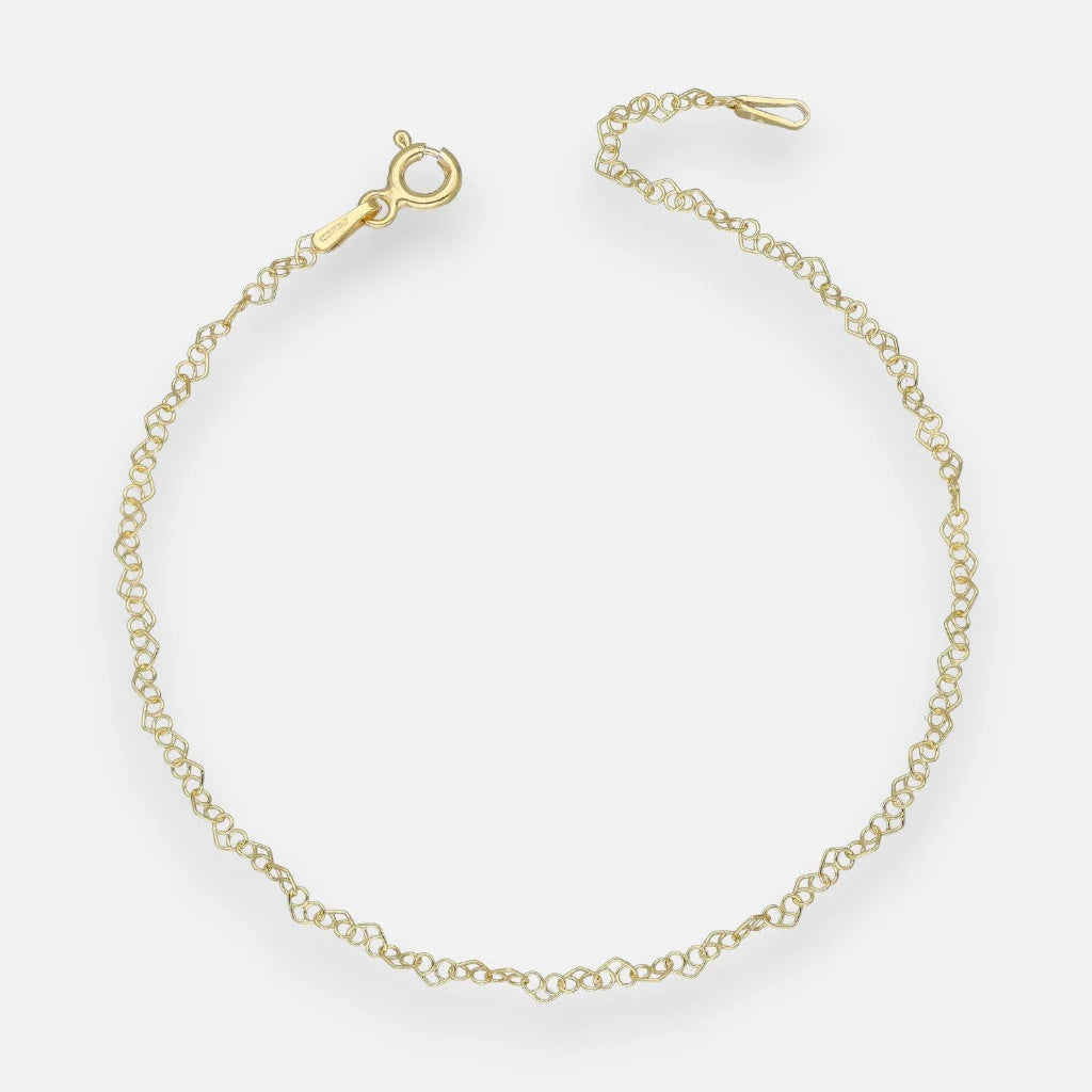 Pulsera Corazones Entrelazados