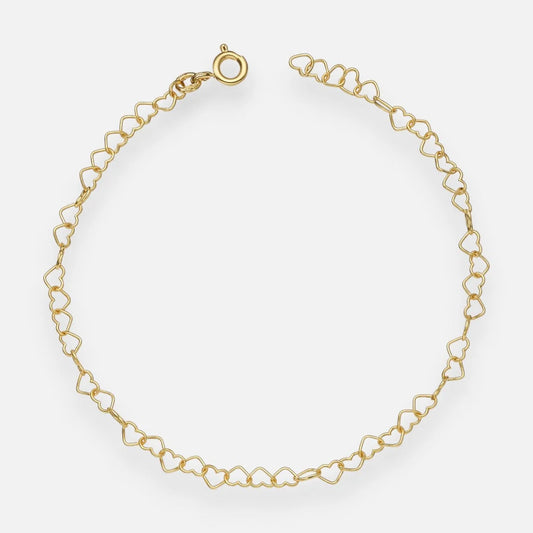 Pulsera Corazones Entrelazados