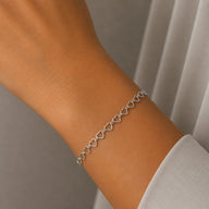Pulsera Corazones Entrelazados