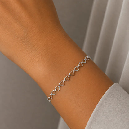 Pulsera Corazones Entrelazados