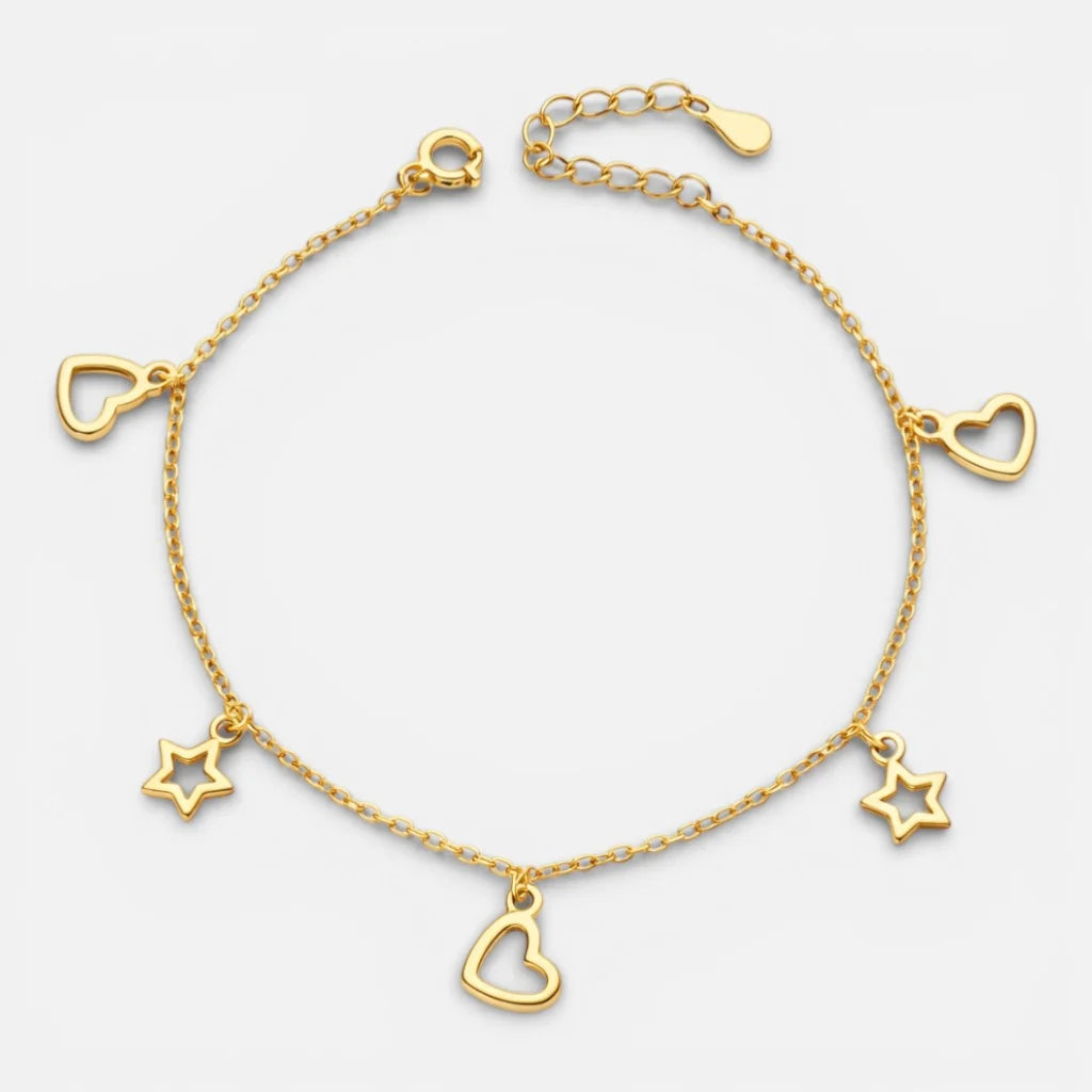 Pulsera Corazones Estrellas
