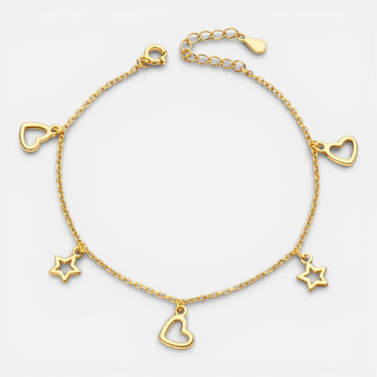 Pulsera Corazones Estrellas