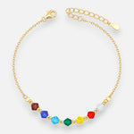 Pulsera 7 Chakras Hecho con Cristal Swarovski
