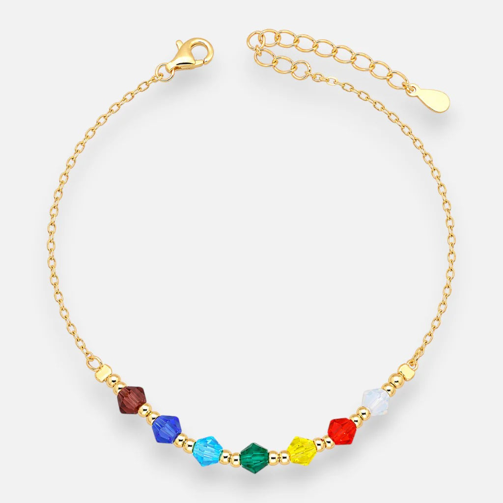 Pulsera 7 Chakras Hecho con Cristal Swarovski
