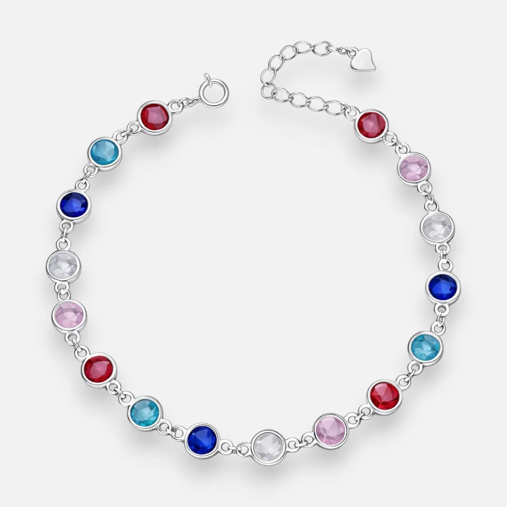 Pulsera Cristales Hecho con Swarovski Multicolor