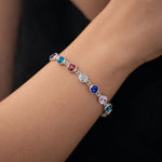 Pulsera Cristales Hecho con Swarovski Multicolor