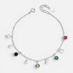 Pulsera Cristales Hecho con Swarovski Multicolor