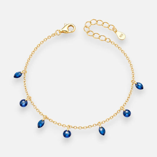 Pulsera Hecho con Cristal Swarovski Azul