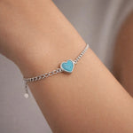 Pulsera Desigual Grumet Corazón Ópalo Azul