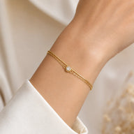 Pulsera Doble Tradicional Veneciana Circón