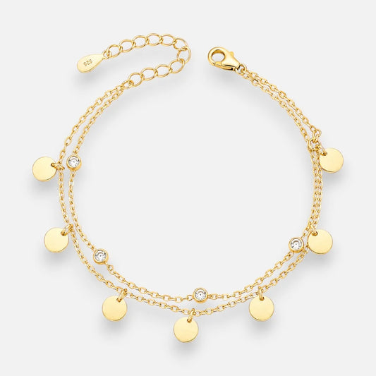 Pulsera Doble Monedas Circones