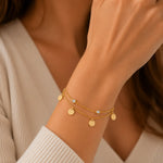 Pulsera Doble Monedas Circones