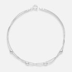 Pulsera Doble Cola de Topo con Óvalos