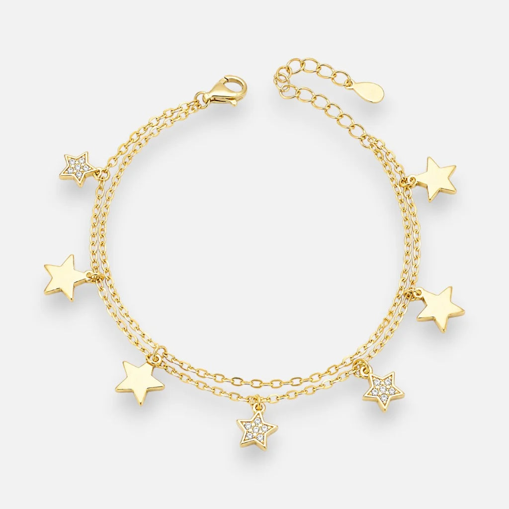 Pulsera Doble Estrellas Circones