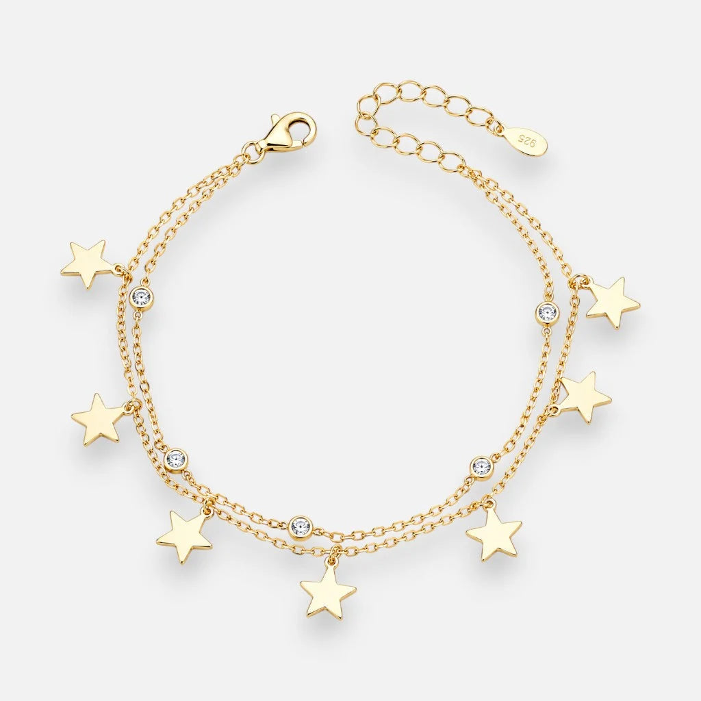 Pulsera Doble Estrellas Circones