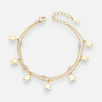 Pulsera Doble Estrellas Circones