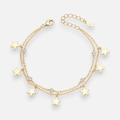 Pulsera Doble Estrellas Circones