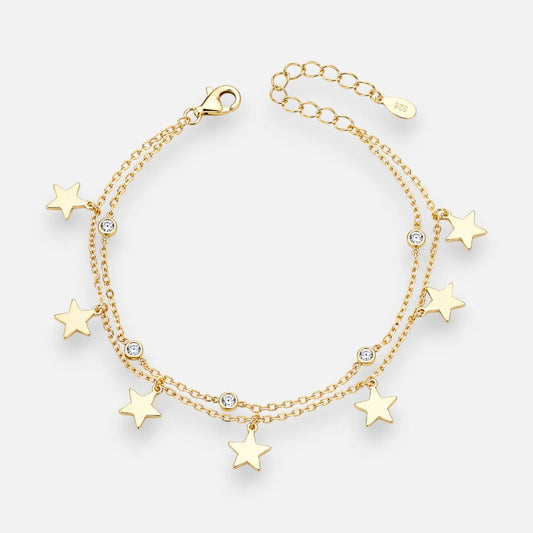 Pulsera Doble Estrellas Circones