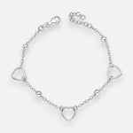 Pulsera Esferas Corazones
