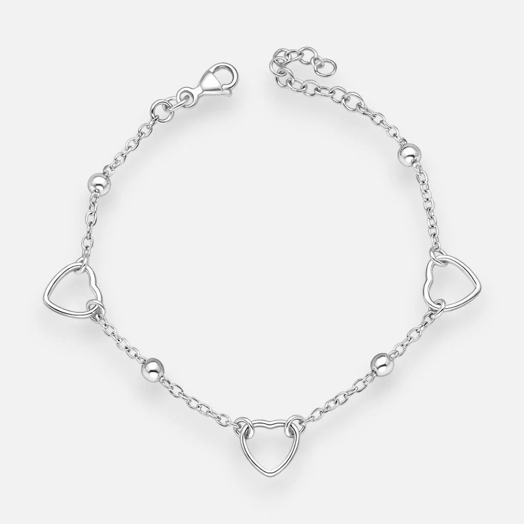 Pulsera Esferas Corazones