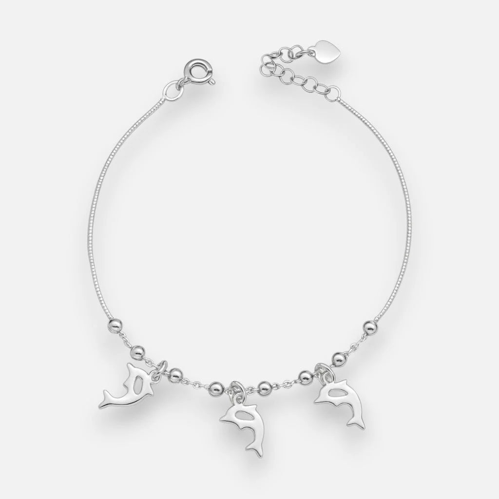 Pulsera Esferas Delfines