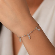 Pulsera Esferas Infinitos Circones