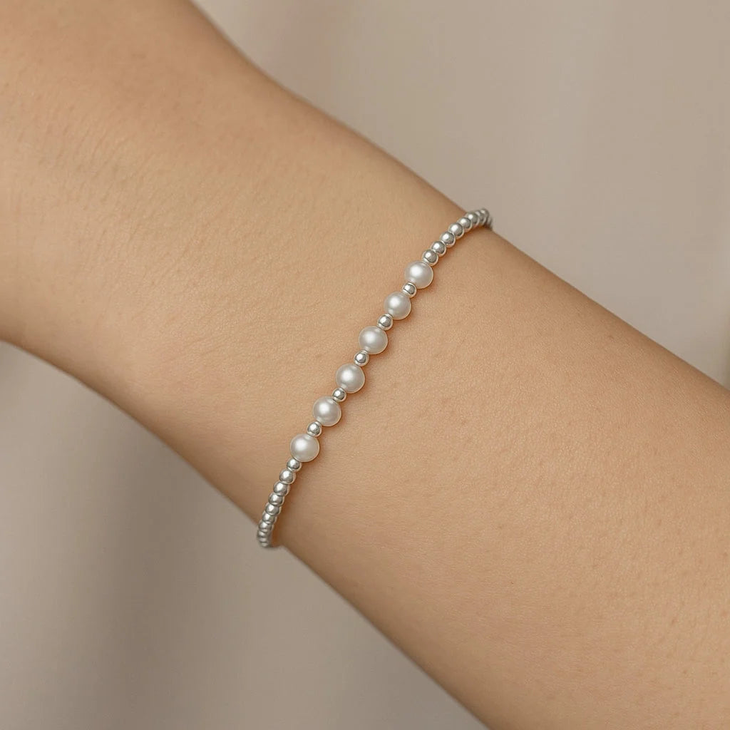 Pulsera Esferas Perlas