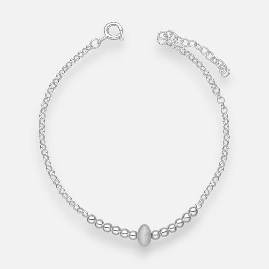 Pulsera Esferas Satinada y Lisas