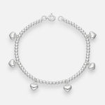 Pulsera Esferas y Corazones