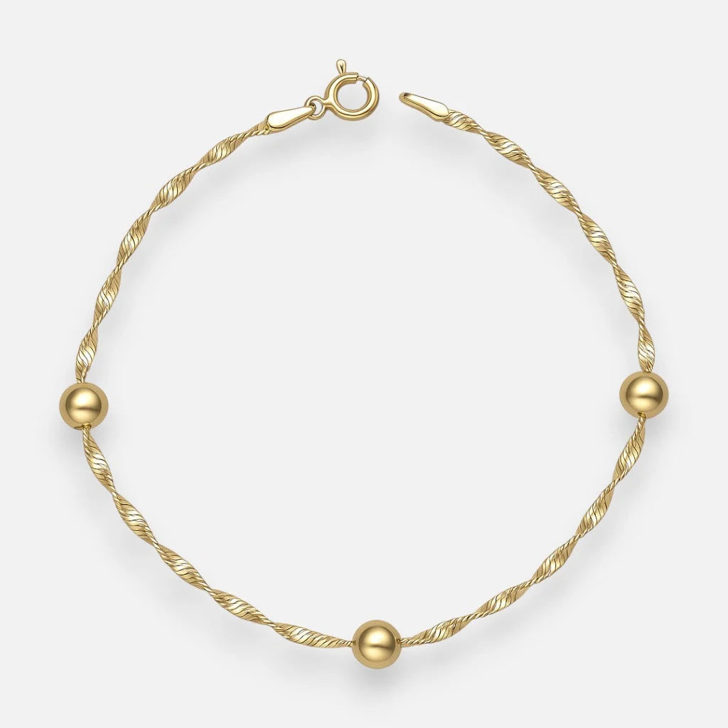 Pulsera Espiral Esferas
