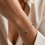 Pulsera Estrellas Circones Ónix