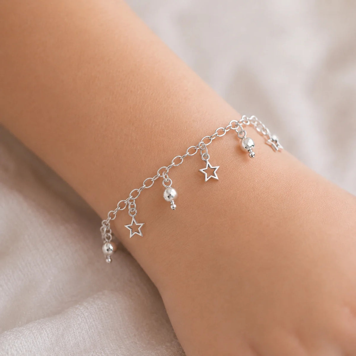 Pulsera Estrellas Esferas Facetadas