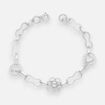 Pulsera Flor Infinitos Corazones