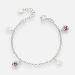 Pulsera Flores Circones Rosa Francia 17 cm