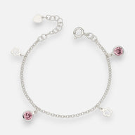 Pulsera Flores Circones Rosa Francia 17 cm
