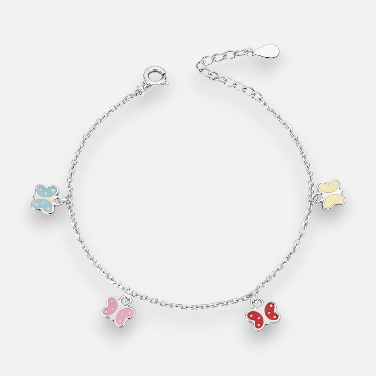 Pulsera Mariposas Esmaltado Multicolor