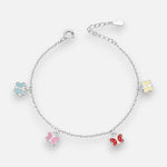 Pulsera Mariposas Esmaltado Multicolor