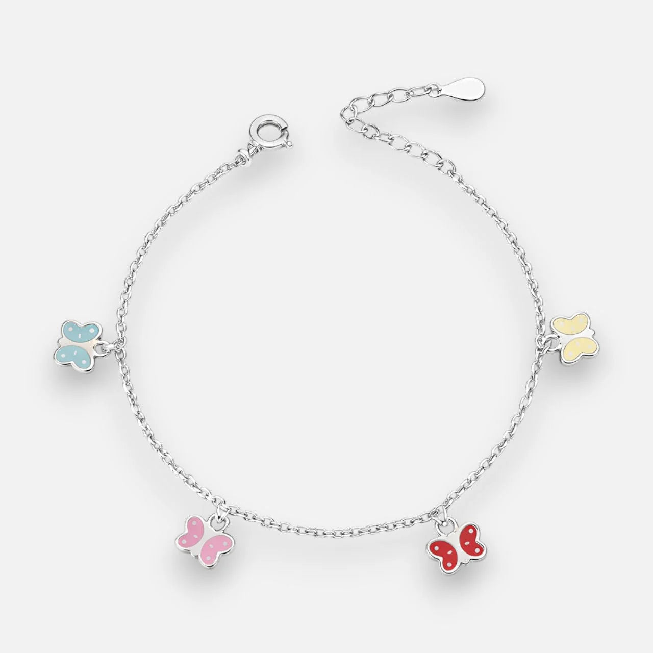 Pulsera Mariposas Esmaltado Multicolor